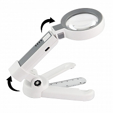 Лупа ручная, лупа настольная увеличительная с подсветкой Орбита OT-INL93